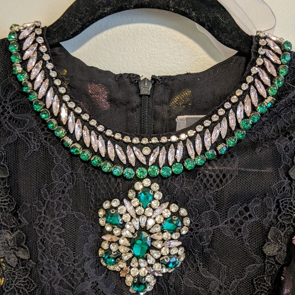 Giambattista Valli black flowy dress. - Picture 7 of 8